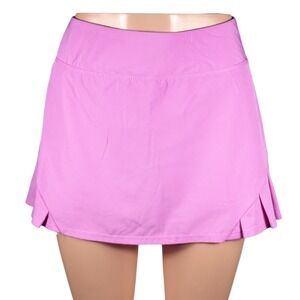 Etonic Womens Pink Active Skort Pleated Mesh Side Zip Pocket Size M